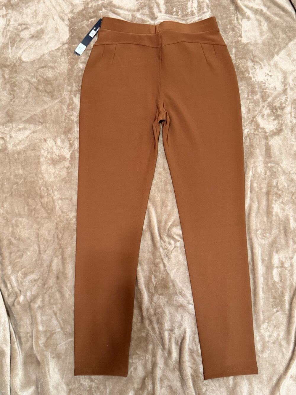 Cocoa BrownStretchy skinny pants plus size women. Scuba leggings. Work slack